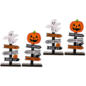 4 Pcs Outdoor Halloween Decorations Set Festival Ornament Room Table Centerpiece