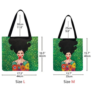 New Classic Beauty Art Print Tote Bag Women Casual Tote Ladies Shoulder Bag Foldable Shopping Bag Christmas Gifts Beach Bag