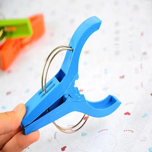 8pcs/set Hanger Clips Large Plastic Useful Clothes Pins Beach Towel Sun Clothes Sunbed Peg Pool Cruiseship Top Clips Wholesale