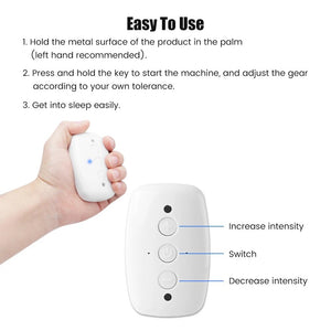 Rechargeable Sleep Aid Insomnia Relief Microcurrent Handheld Hypnosis Mental Stress Anxiety Depression Eliminat Relax Brain