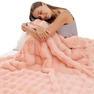 New Super Thick Winter Warm Blanket for Bed Artificial Lamb Cashmere Weighted Blankets Soft Comfortable Warmth Quilt Comforter