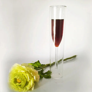 Champagne Glass  Double Wall Glasses Flutes Goblet Bubble Wine Tulip Cocktail Wedding Party  Cup Toast Bodum Thule Glasses Cup