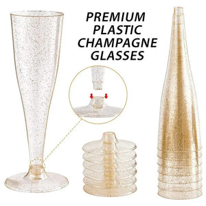 10Pcs 4.5OZ/135ml Cocktails Goblet Disposable Wedding Party Bar Event Supplies Cocktails Cup Red Wine Glasses Champagne Flute