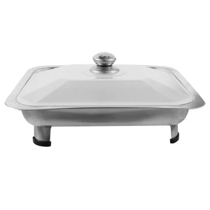 Chafing Dish Buffet Set Stainless Steel Rectangular Chafers Cover Lid Buffet Server Food Warmer Catering Pan Hot Steam