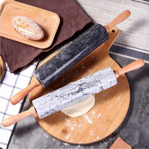 Rolling Stick Wholesale Gourmet Marble with Wooden Stand Rolling Pin & Pastry Boards Kitchen Baking Tool Dining Room Sets