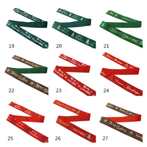 25mm Christmas Ribbons Printed Grosgrain Ribbons for Gift Wrapping Wedding Decoration Hair Bows DIY