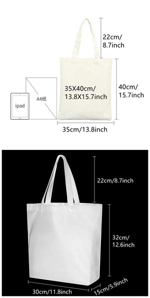 Ladies Shoulder Bags Popular Printed Tote Bags Happy Halloween Casual Foldable Shopping Bag Linen Bag Outdoor Beach Bag