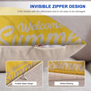 You are my only sunshine gray yellow linen pillowcase 60*60 sofa cushion cover 40*40 home decoration can be customized