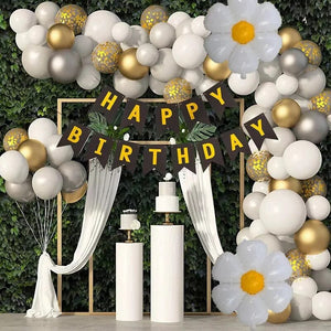 Internet Star Little Daisy Balloon Set Birthday Wedding Confession Party Decorated  Arrangement Archway Mall Event Planning Arch