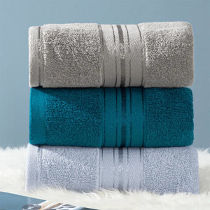 100% Cotton Bath Towel Sets Absorbent Adult Bath Towels Solid Color Soft Friendly Face Hand Shower Towel For Bathroom Washcloth