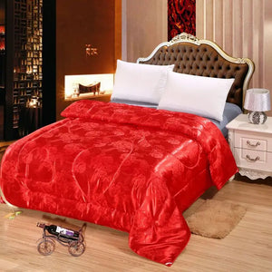 Mulberry Silk Comforter Jacquard Real Silk four seasons Quilt Single Double Bed Twin Full Queen King Size Home textiles Duvets