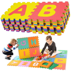 10pcs/set Mini Foam Alphabet Letters Numbers Floor Soft Mat 3D Safety Puzzle Learning Educational Toys