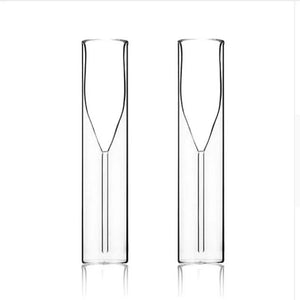 Champagne Glass  Double Wall Glasses Flutes Goblet Bubble Wine Tulip Cocktail Wedding Party  Cup Toast Bodum Thule Glasses Cup