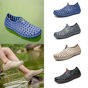 39-45#  Large Size EVA Men Vacation Beach Sandals Travel Leisure  Slippers Outdoor Wading Shoes Light Aqua Shoes