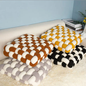 Ins High End Lamb Fleece Back Cushion Soft Comfortable Chair Sofa Cushion Living Room Home Decorative Throw Pillows Soft Pillow