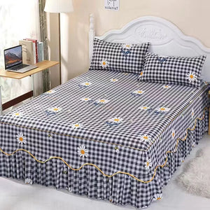 3 Pcs Bedding Smooth Quilted Bedspread on The Bed Light Luxury Home Linen Bed Sheet Set with Pillowcases for Queen King Size Bed