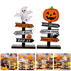 4 Pcs Outdoor Halloween Decorations Set Festival Ornament Room Table Centerpiece