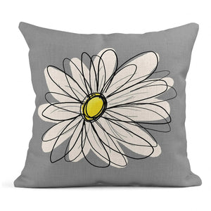 You are my only sunshine gray yellow linen pillowcase 60*60 sofa cushion cover 40*40 home decoration can be customized