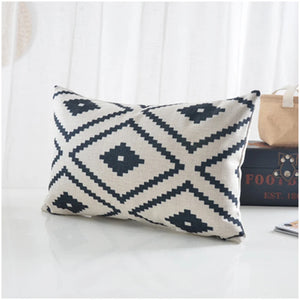 Geometric Cushion Cover Black White Nordic Home Decor Custom Pillow Cover 30*50Cm Decorative Pillows Dropshipping Throw Pillows