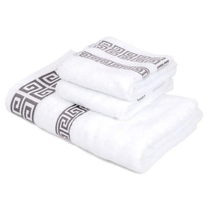 White Pure Cotton Towel 35x75cm Embroidered Hotel Bath Towels For Adults Quick-Dry Thicken Soft Face Towels Highly Absorbent