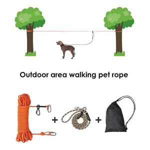 Long Dog Leash Reflective Dog Training Line Walking Leash With Lock Buckle For Dogs Running Hiking Camping Walking Picnic Beach