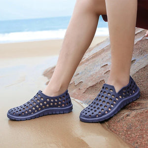 Large Size Unisex Summer Outdoor Sandals Beach  Aqua Shoes Couple Casual Slippers Weman Garden Shoes Men Wading Shoes 36-45#