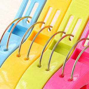 8pcs/set Hanger Clips Large Plastic Useful Clothes Pins Beach Towel Sun Clothes Sunbed Peg Pool Cruiseship Top Clips Wholesale