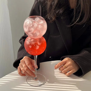 Cocktail Glass Creative Shaped Glass Goblet 3D Rose Valentine Party Sparkling Wine Glasses Novelty Bar Drinkware Ideal Gifts