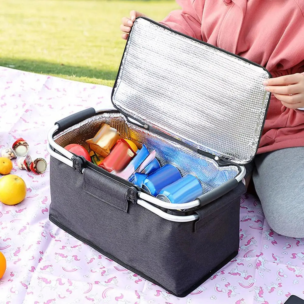 Extra Large Cooling Cooler Cool Bag Box Picnic Camping Food Ice Drink Lunch BBQ Meal Zip Pack Bento Box Storage Baskets