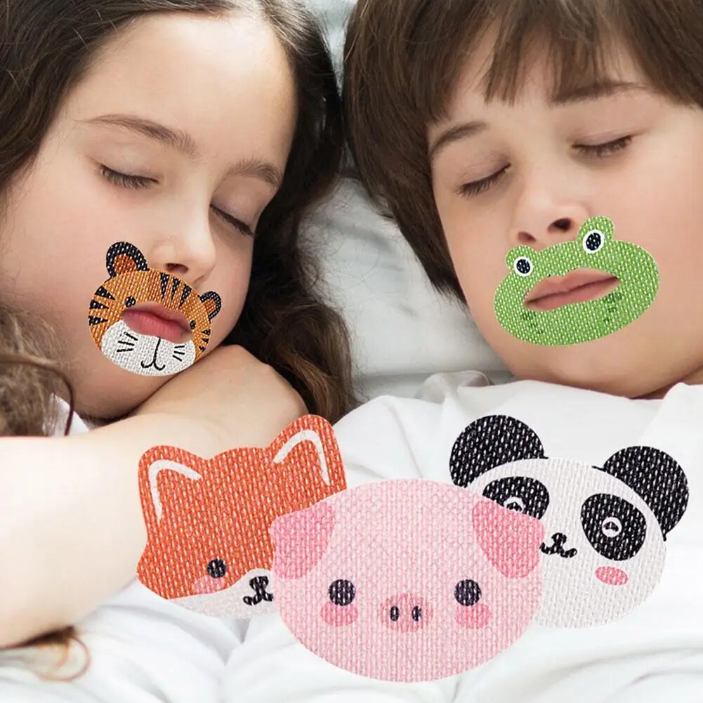 30Pcs Sleep Strips Anti-Snoring Mouth Tape Sleep Sticker Children Snore Reducing Aids Nose Breathing Sticker for Drop Shipping