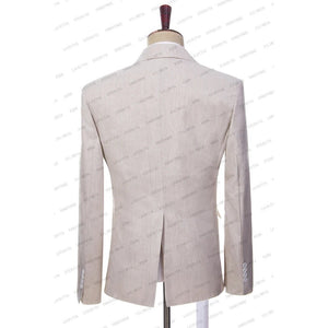 2023 New Customized Men's Belt Set Business Formal Pointed Lapel Men's Groom Wedding Fashion Slim Fit Two Piece Jacket and Pants