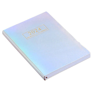 2024 Agenda Book A5 Notebooks Planner Portable Paper Notepad Plans Office Students