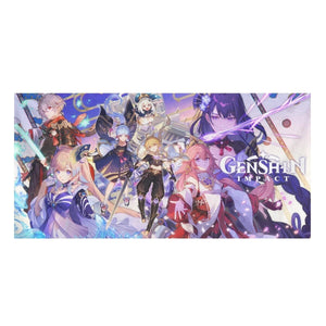 Genshin Impact Printing Soft Plush Bath Towel For Teenager Summer Quick Dry Beach Towels 2021 Fashion New Anime Design Toallas