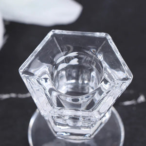 1/2Pcs Crystal Glass Candle Holder Stand Wedding Candleholder Candlestick Candle Base Candelabra Dining Home Decor Candle Accs