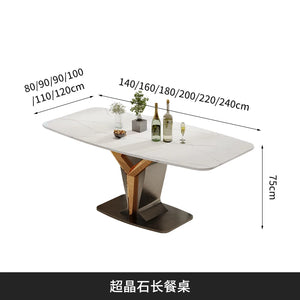 Luxury Garden Dining Tables Center Multifunctional Floor Vanity Dining Tables Modern Designer Tisch Kitchen Furniture FY35XP