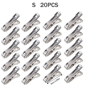 6/10/20 PCS Metal ClothesPins, Stainless Steel Pool Towel Clips, Beach Towel Clips,Windproof Metal Clothespins Clamp