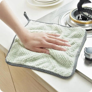 Cotton Table-cleaning Cloth, Kitchen Oil-free Absorbent Multifunctional Linen Dishwashing Towel, Lint-free Dishwashing Cloth