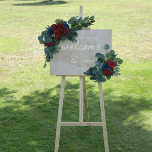 Creative Artificial Flower for Banquet Water Card Sign and Guest Welcome Board DIY Party and Holiday Decorations