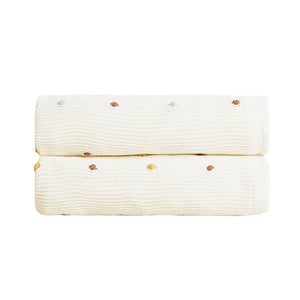 Baby Blanket Knitted Newborn Blankets Baby Swaddle Wrap Crib Stroller Cover Sofa Throw Blankets White Winter