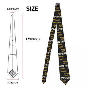 GOD'S PLAN Neckties Unisex Polyester 8 cm Esus Christian Neck Ties for Mens Casual Narrow Suits Accessories Gravatas Party