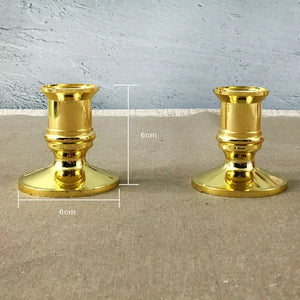 20X Gold Pillar Candle Base Taper Candle Holder Candlestick Christmas Party Decor