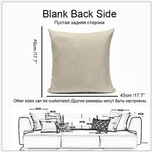 Family Life Photo Custom Cushion Cover Decorative Pillow Custom Linen Pillow Cover Sofa Pillow Cover DIY Logo Pillow Cover