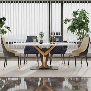 Luxury Garden Dining Tables Center Multifunctional Floor Vanity Dining Tables Modern Designer Tisch Kitchen Furniture FY35XP