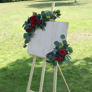 Creative Artificial Flower for Banquet Water Card Sign and Guest Welcome Board DIY Party and Holiday Decorations