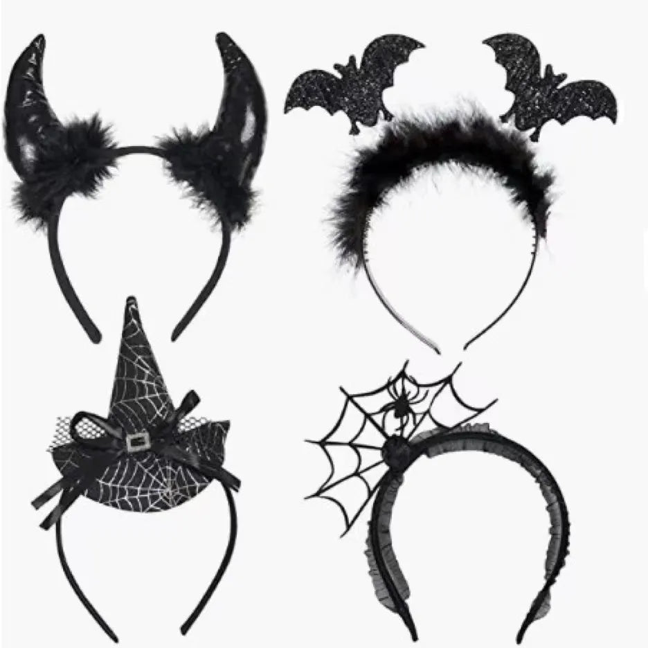 2023 Halloween Spider Hair Hoop Trickery Plan Decoration Happy Halloween Party Spider Headwear Kids Favor Haloween Hat