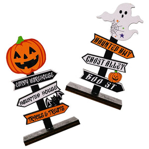 4 Pcs Outdoor Halloween Decorations Set Festival Ornament Room Table Centerpiece