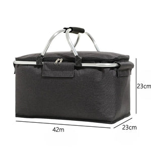 Extra Large Cooling Cooler Cool Bag Box Picnic Camping Food Ice Drink Lunch BBQ Meal Zip Pack Bento Box Storage Baskets