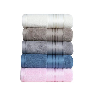 Inyahome Set of 1/2/4 Bathroom Towels Set Jacquard Bamboo Fibre Bath Towel Luxury Soft Adult Home Bathroom Beach Hotel Towels 타월