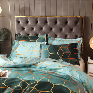 2/3 Pcs Luxury Duvet Cover Set Fashion Geometry  Bedding Sets Comforter Duvet Cover Pillowcase Home Textiles