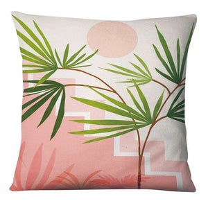 Tropical Abstract Ocean View Print Pillowcase Bali Sunset Cushion Decorative Pillows Home Decor Sofa Throw Pillows 17*17inch